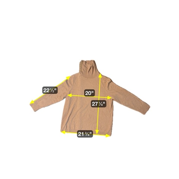 NEW Talbots Women's Plus Size 2X Camel Turtleneck Sweater Quiet Luxury Stretch - Picture 9 of 9